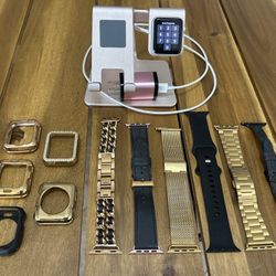 Gen 1 Apple iPhone Watch With Charging Stand, Charger + Accessories 