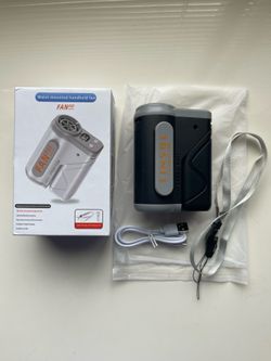 Waist mounted handheld fan