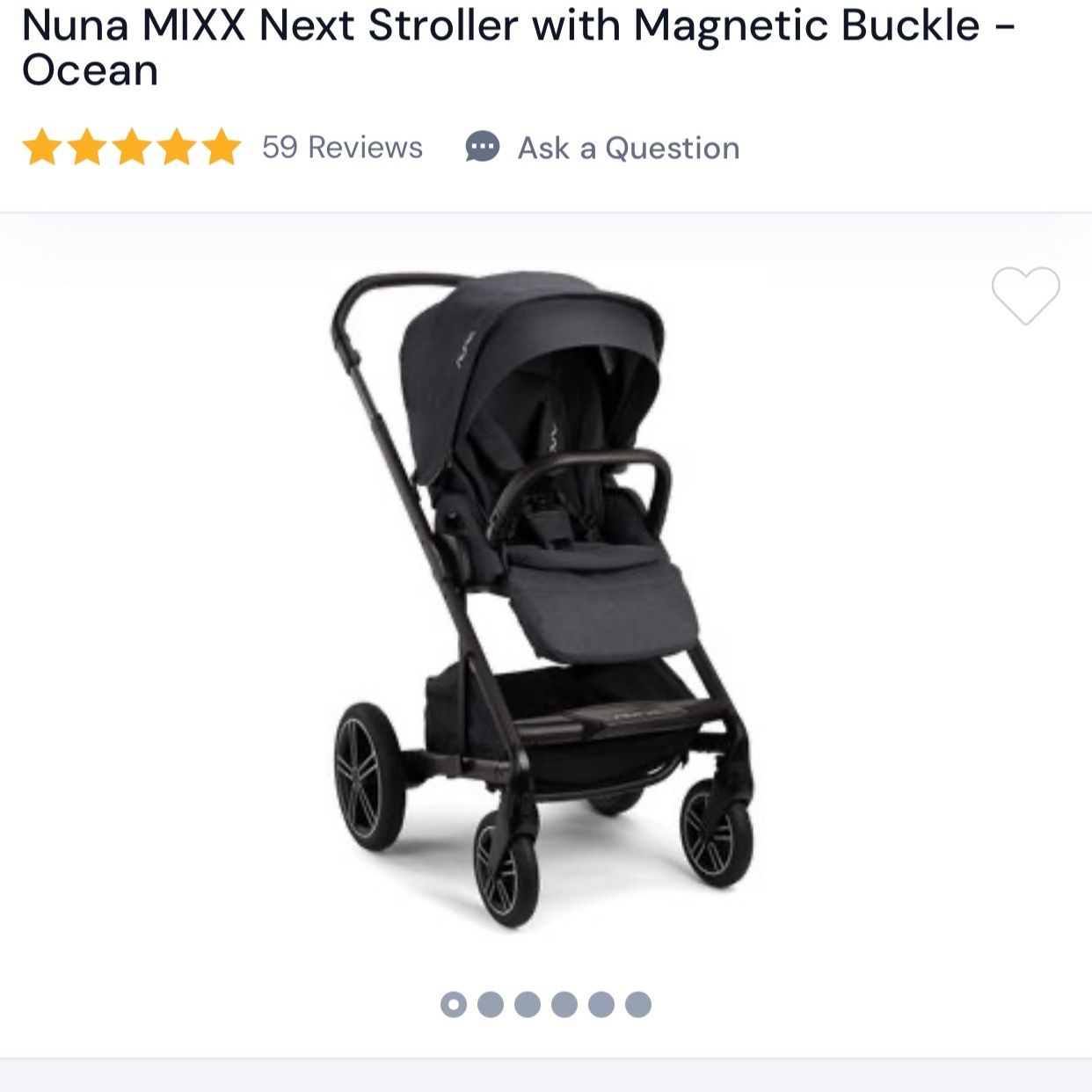 Lightly Used Nuna mic Next Stroller