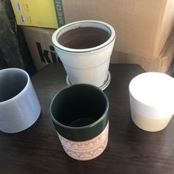 4 ceramic pots, all for $20