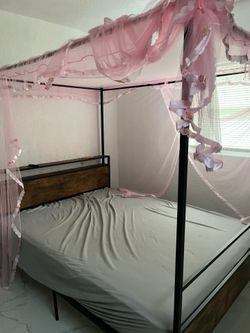 Canopy comes with bed and mattress