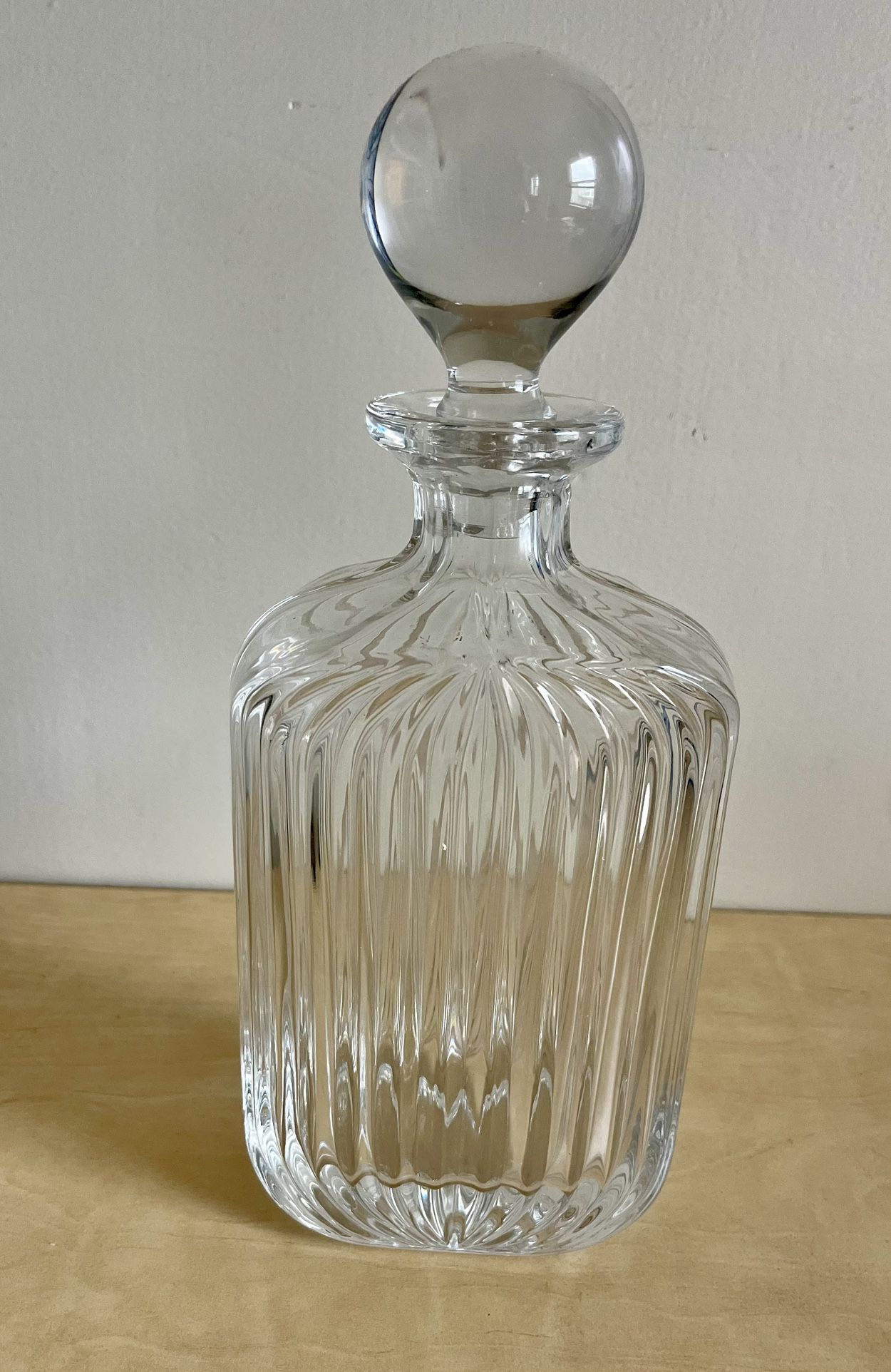 Vintage Villeroy & Boch  Crystal Quadra Decanter 