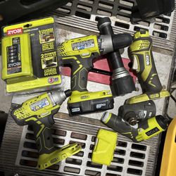 Ryobi Power Tool Lot plus more 