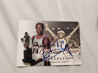 Cynthia Cooper Autograph