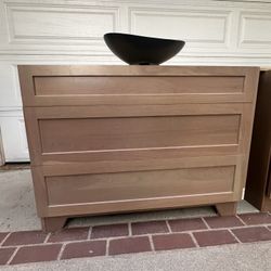 Custom Omega Bathroom Cabinet – Cherry Wood, Desert Finish – Premium Quality at a Fraction of Retail!