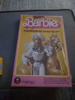 Sealed Vintage Western Barbie Colorforms