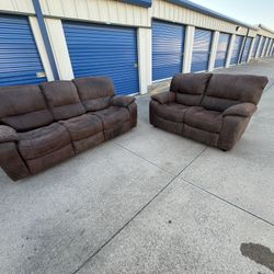 Leather power recliner $188