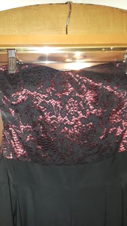 Dressy Red Black Skinny Pants Romper