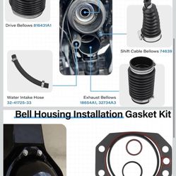 803099T1 Transom Seal Service Bellows Kit Replace for MerCruiser Alpha one Gen 2 with Gimbal Bearing U Joint and Exhaut Bellows 30-803099T1