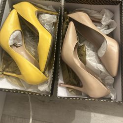 2 Size M By Charles David High Heel One Tone Used 