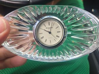 Waterford Crystal with Clock Made in Japan Needs Battery