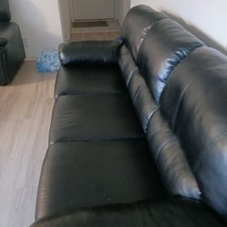 Black Couch and Loveseat