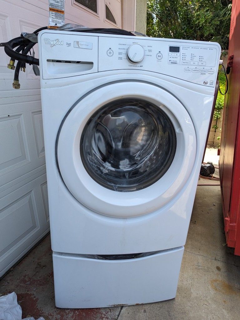 Whirlpool Washer Dryer Set With Pedestal Drawers