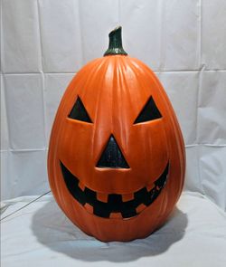 Vintage Empire General Foam 30" Pumpkin Jack O Lantern Halloween Blow Mold