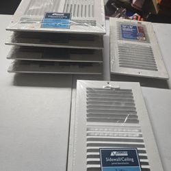 7 New Vent Registers and Ceiling Diffuser Bundle