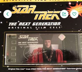 Two Star Trek The Next Generation 1996 Original Film Cels “Q Continuum”