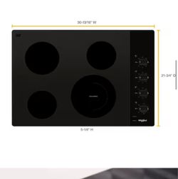 Whirlpool 30" Electric Ceramic Cooktop