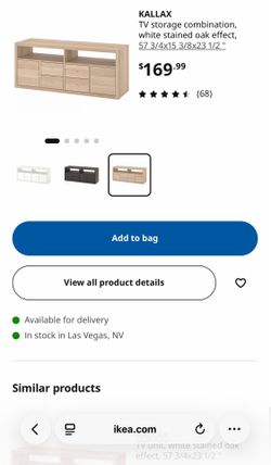 IKEA TV stand with under frame