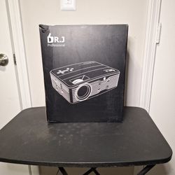 DRJ 2024 Native 1080P WiFi Bluetooth Projector with 120” Screen – Home & Outdoor Theater Experience