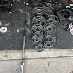 Olympic Weights And Barbell