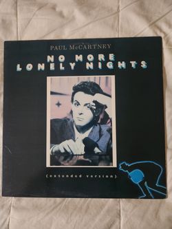 Paul McCartney-- No More Lonely Nights 12" Single EX