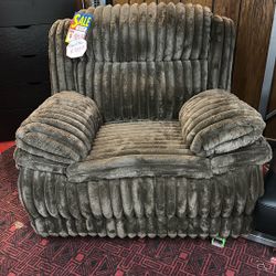 Brown Corduroy Recliner 