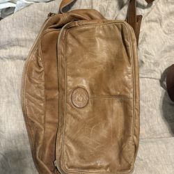 Aged Real Leather Travel Bag