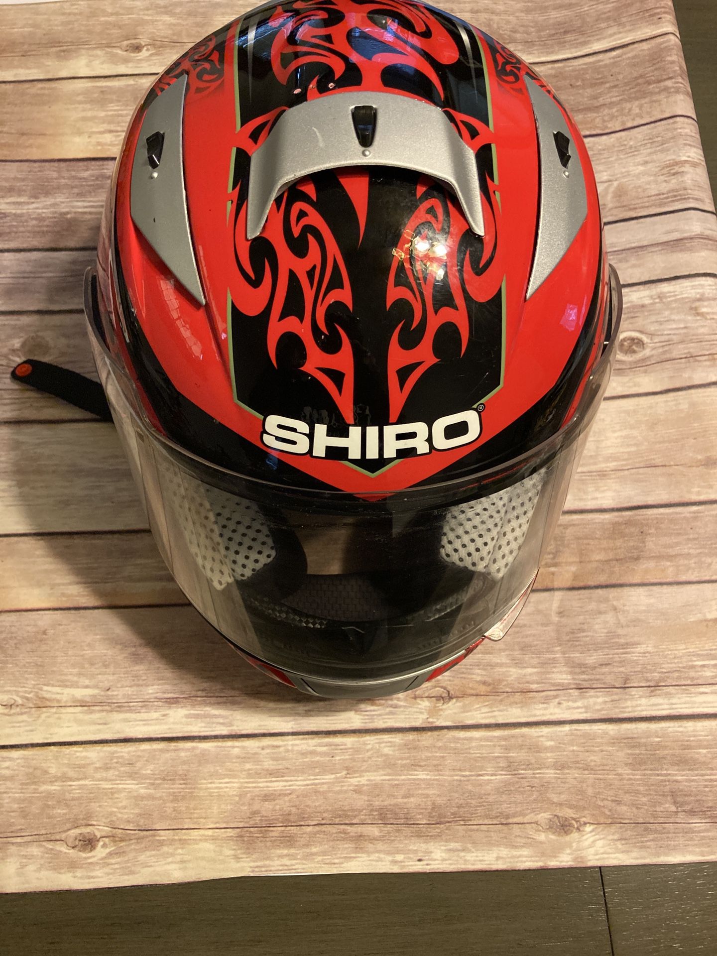 Pre owned motorcycle helmet