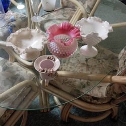 Four Pieces Of Antique Vase / Candy Dishes Unique And Beautiful