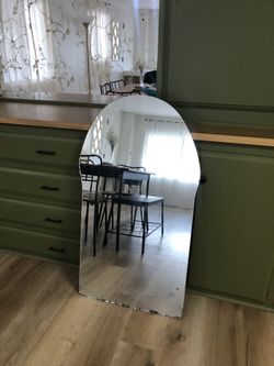 Frameless Arch Mirror