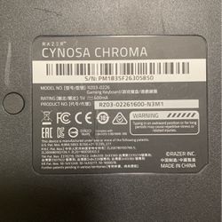 Cynosa Chroma Razer Keyboard 