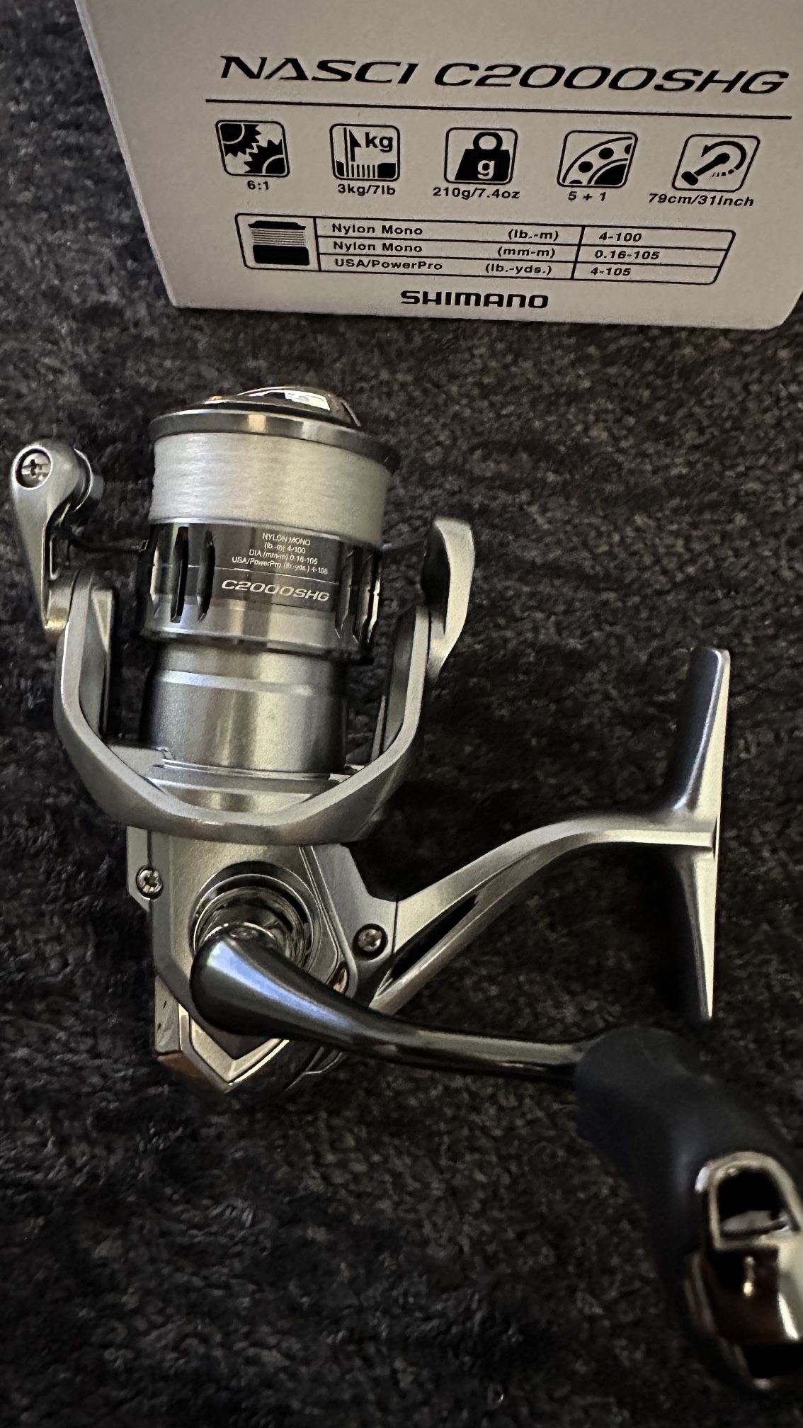 Shimano Nasci C2000SHG Spinning reel