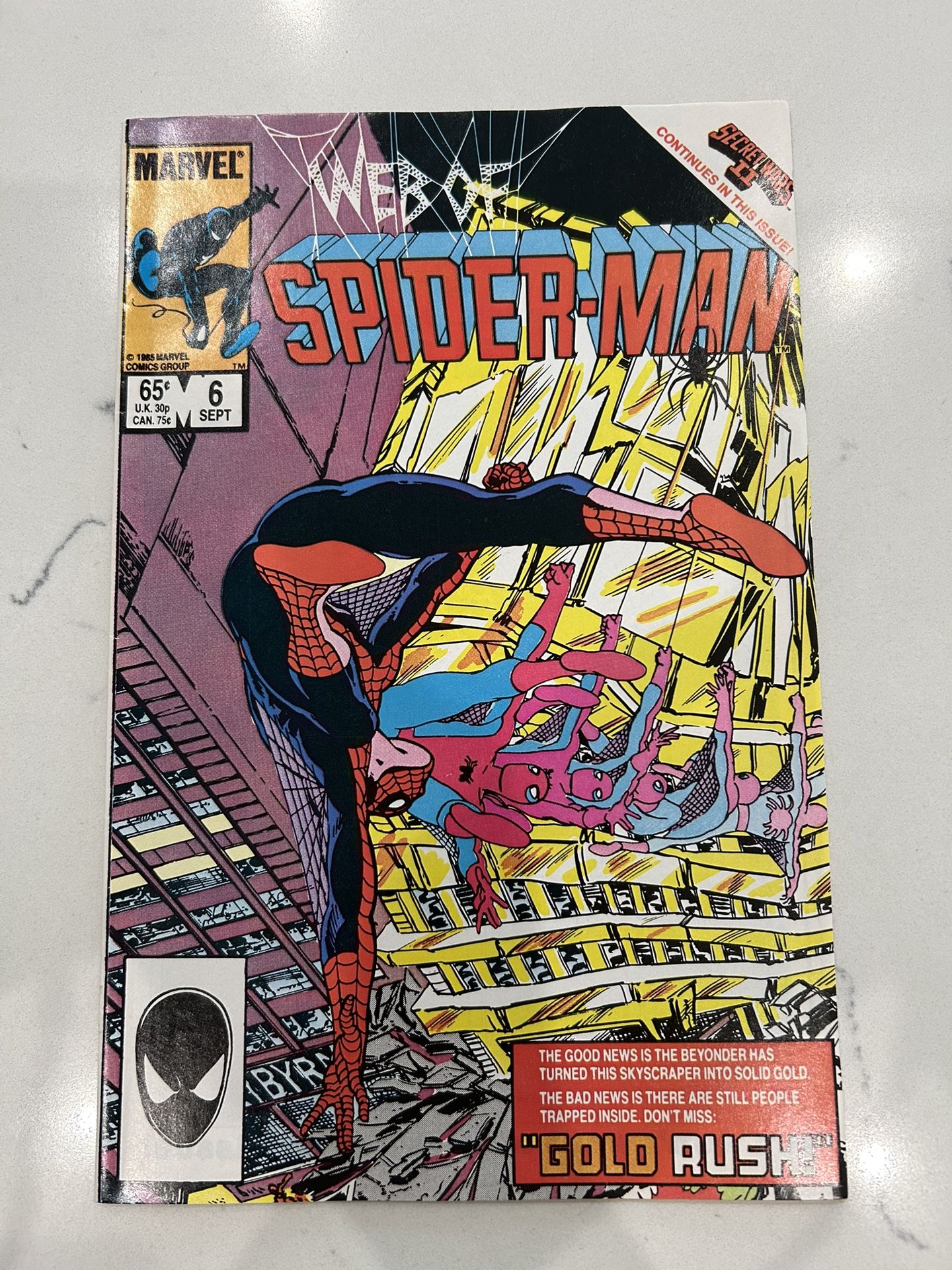 Web of Spider-Man #6 Vol. 1 1985 Marvel Comics High Grade Comic Book 🕷️ 