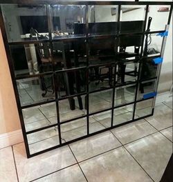 Square Wall Mirror Beveled Glass