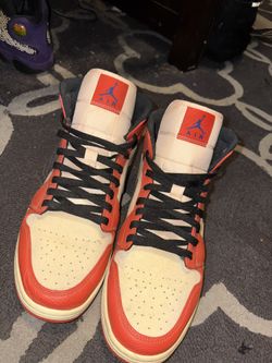 Air Jordan 1 Mid Orange/Black Size 11.5
