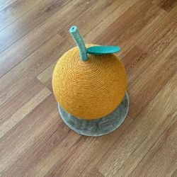 Small Orange Cat Scratching Post