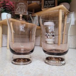 Vintage set of Two Drinking Glass