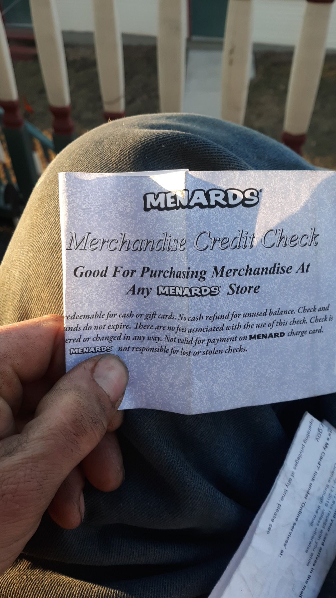 Menards store credit