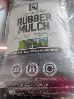 Black rubber mulch