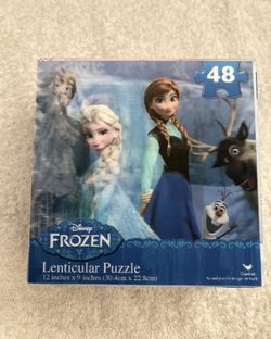 Frozen Jigsaw Lenticular Puzzle Compete 