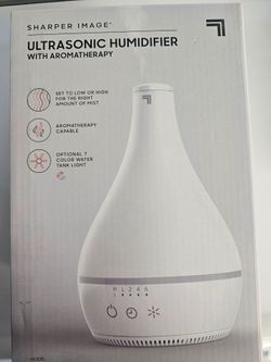 Sharper Image AROMA 2 Ultrasonic Humidifier with Aromatherapy