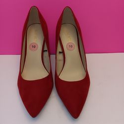 Red Velvet HI Heels Size 10