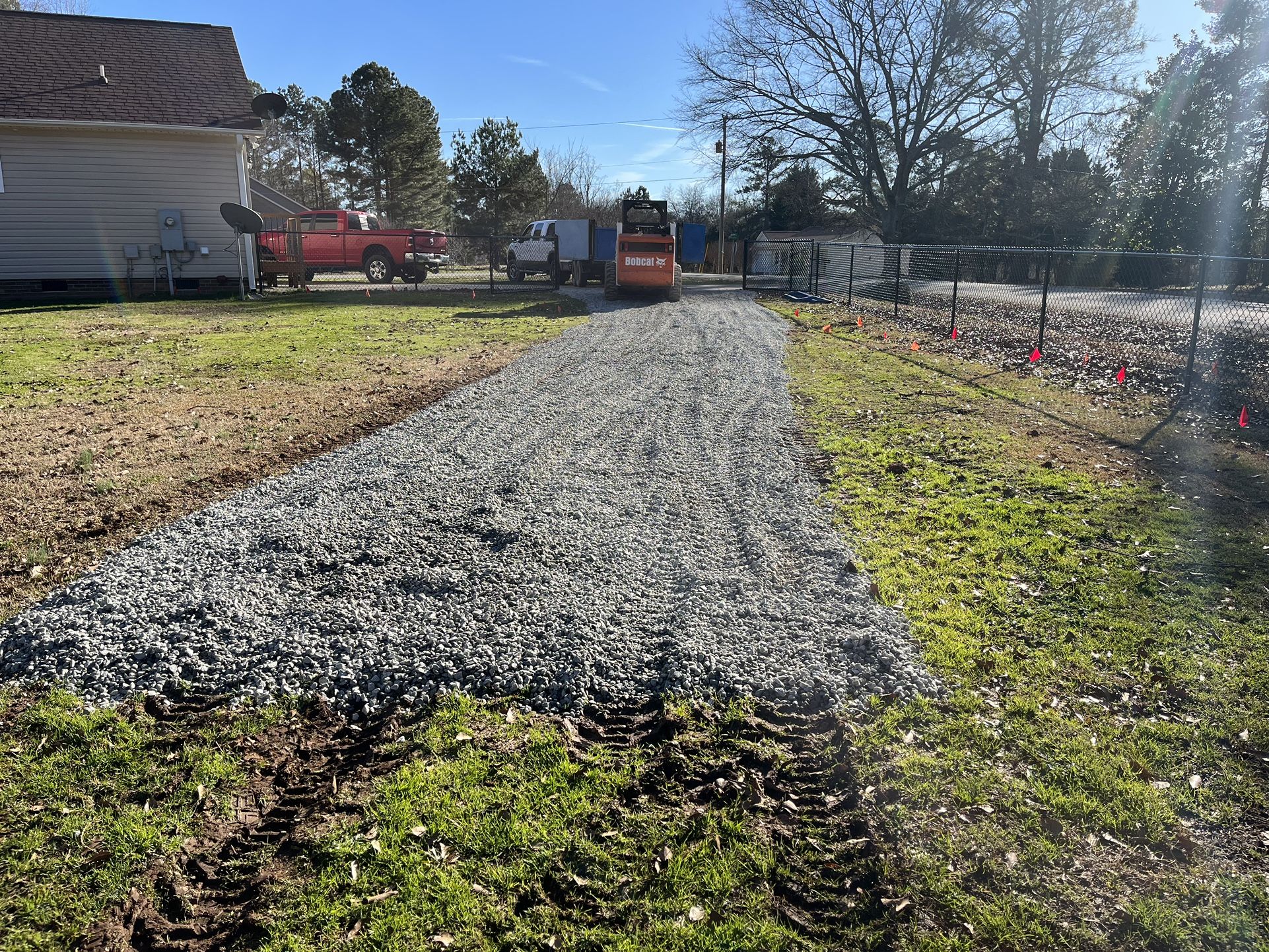 Gravel Dirt Bushhog Brush Cut Dump Trailer