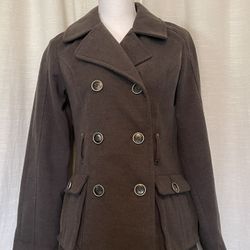 Hydraulic The Blue Jean Standard Gray Pea coat (medium)