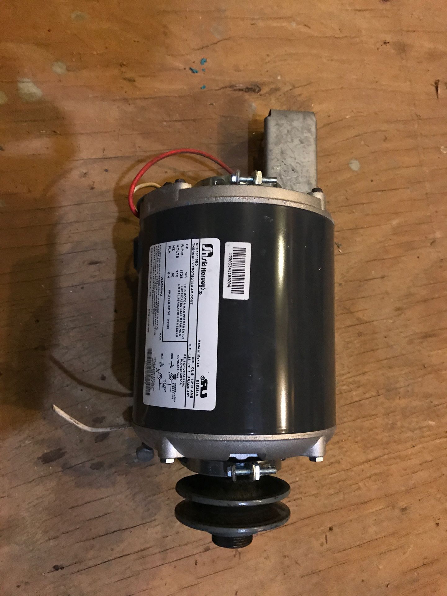 Belt drive fan and blower motor