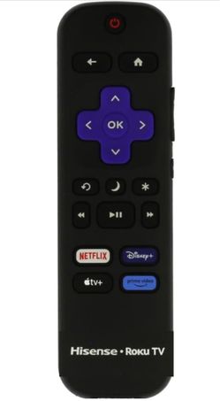 Roku TV Remote Control (Official Manufacturer Product) - Simple Setup, & Pre-Set App Shortcuts - Replacement Remote Compatible with RokuTV Models ONLY