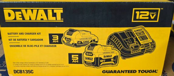 Dewalt 12v Battery Kit 3ah 5ah and charger