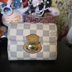 Louis Vuitton Damier Azur Compact Koala Lock Trifold Wallet