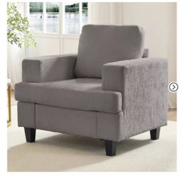 Mjkone 35" Width Chenille Fabric Armchair Sofa,Cloud Sleeper Comfy Upholstered Sectional Sofa Chair