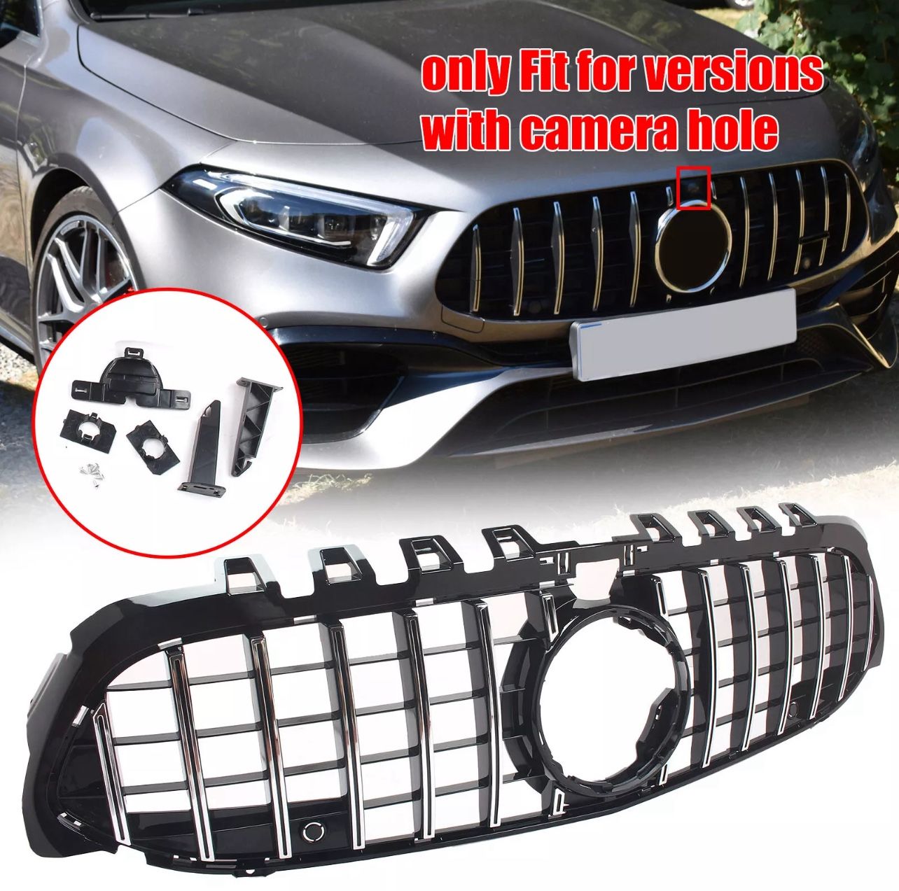 Front GT R Grill 2019-current For Mercedes A Class W177 A35 A200 A250